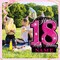 18th Birthday Decorations for girls – 35" Happy 18 Birthday Yard Sign, Personalized with Custom Name, Glitter Waterproof Lawn Decor & Stakes for Outdoor Party